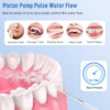 Oral Irrigator, Rechargeable Flossing Waterproof Water Flosser for Travel & Home (white)