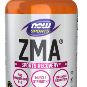 Now Sports ZMA 800mg Capsules With Zinc, Magnesium & Vitamin B6 For Muscle Recovery, Pack of 90's