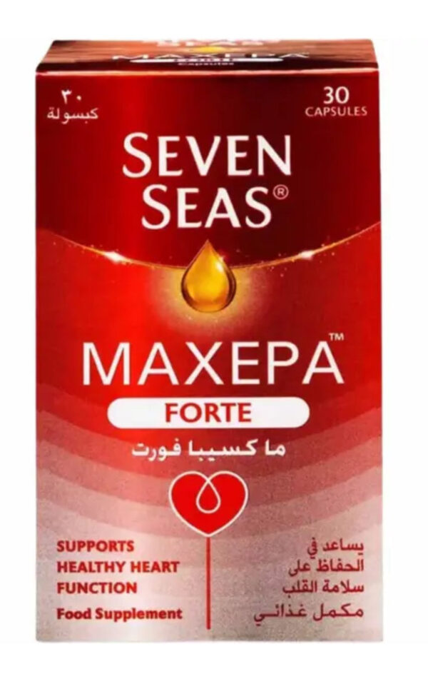 Seven Seas Maxepa Forte Omega 3 Capsules For Healthy Heart, Pack of 30's