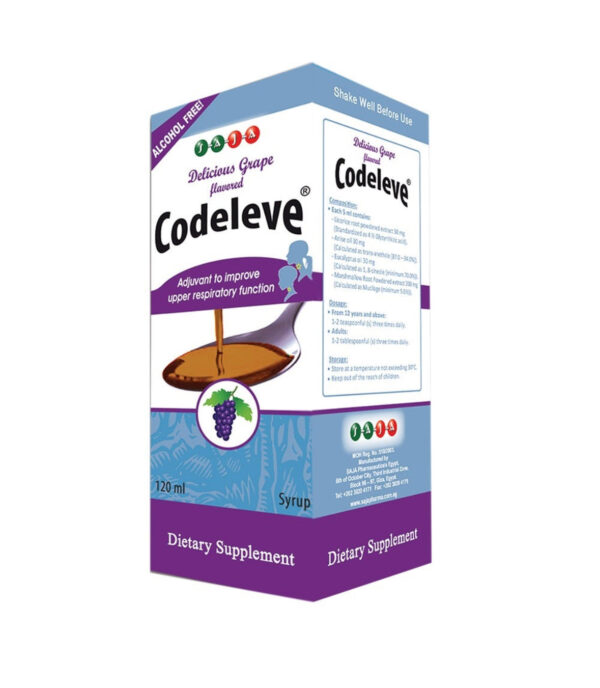 Codeleve Herbal Dry cough syrup 120 mL
