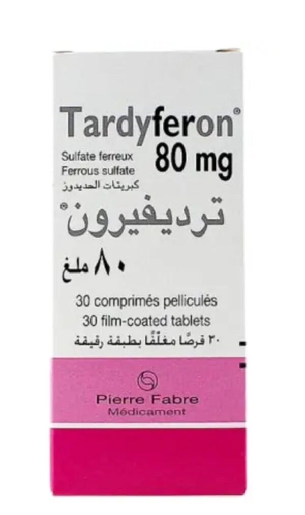 Tardyferon 80mg Iron Supplement Tablets, Pack of 30's