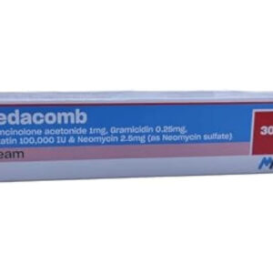 Medacomb Cream for Skin infections, Bacterial infections, Cutaneous infections, Vaginal infections, Wounds, Grazes, External ear infections, Diarrhea, Ulcers, Eye infections 30 gm