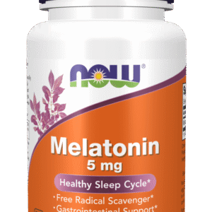 NOW, Melatonin, 5 Mg, 60 Capsules