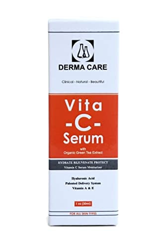 Derma care Vita C Serum anti aging with organic green tea extract and Hyaluronic Acid & vitamin A&E 30 ml