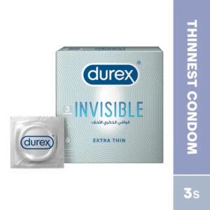 Durex Invisible Extra Thin Condom, Pack of 3's