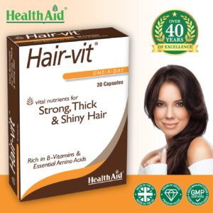 Health Aid Hair Vit, 30 Capsules