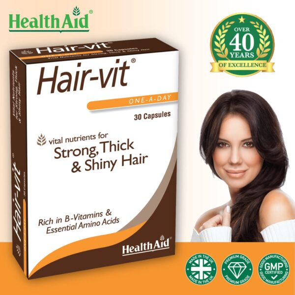 Health Aid Hair Vit, 30 Capsules