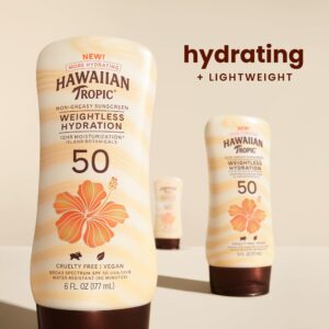 Hawaiian Tropic Silk Hydration Weightless Spray Sunscreen SPF50 Clear 170g