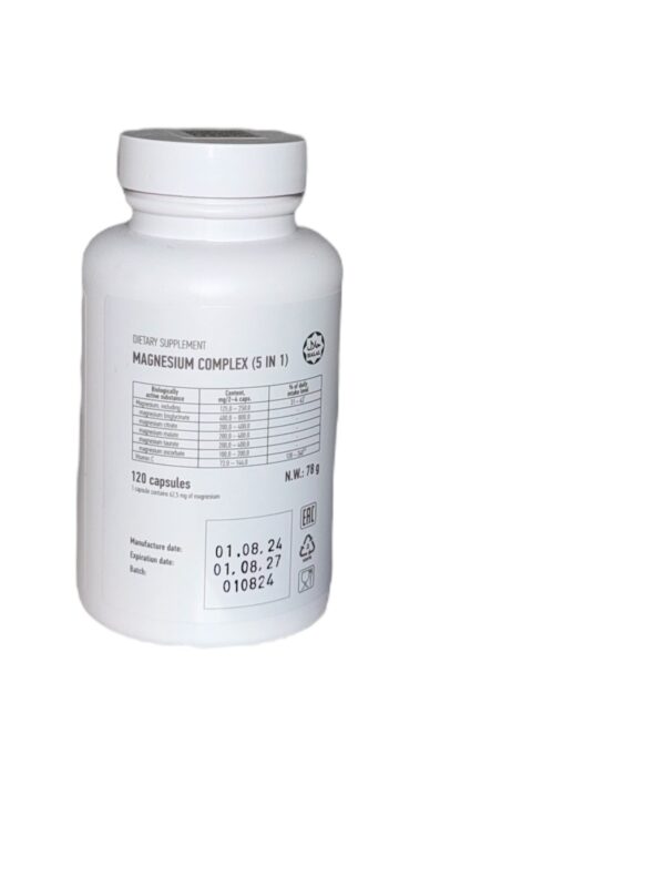 Okotech magnesium comples 5in1 capsules 120s