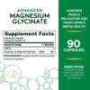 Nature's Bounty Advanced Magnesium Glycinate Capsules, Pack of 90's