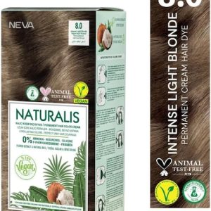 Naturalis Hair Color Cream Set - 8.0 - Intense Light Blonde