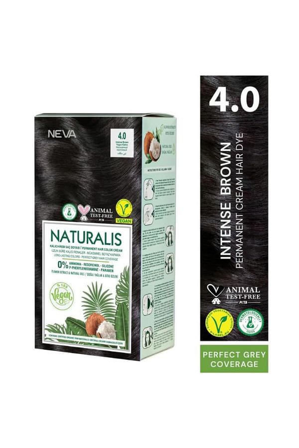 Naturalis Vegan Hair Color Set Intense Brown 4.0