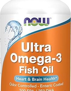 NOW Foods, Ultra Omega-3 Fish Oil, 180 Softgels