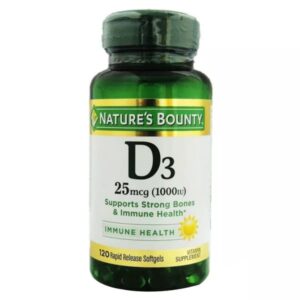 Nature's Bounty Vitamin D3 1000IU Softgels 120's
