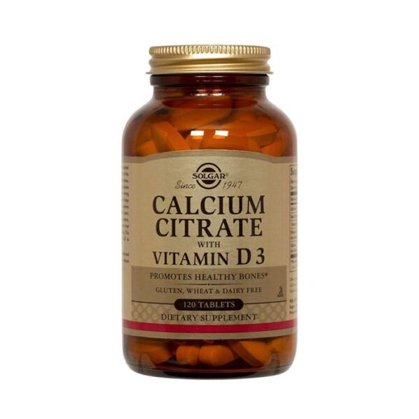 Solgar Calcium Citrate With Vitamin D3 120s