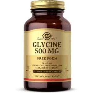 Solgar Glycine Vegetable capsules 500mg 100's