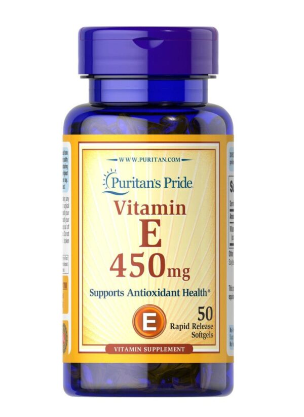 Puritan's Pride Vitamin E 450 – 50 Softgels