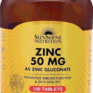 Sunshine Nutrition Zinc 50 mg 100 Tablets