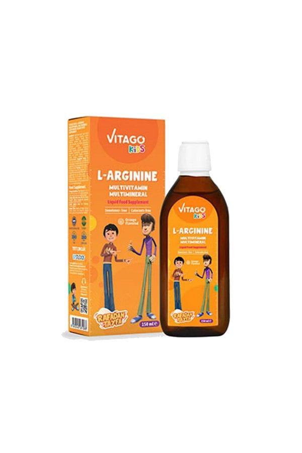 Vitago Kids Multivitamin With L-arginine Rafadan Syrup 150 Ml