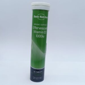 basic nutrition effervescent vitamin D3 1000 iu 20's
