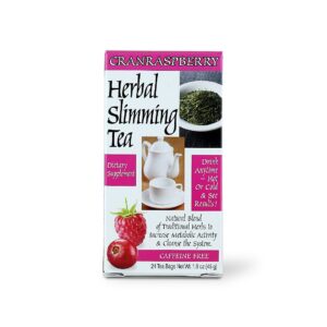 21st Century Herbal Slimming Tea Bag, CranRaspberry, Pack of 24's