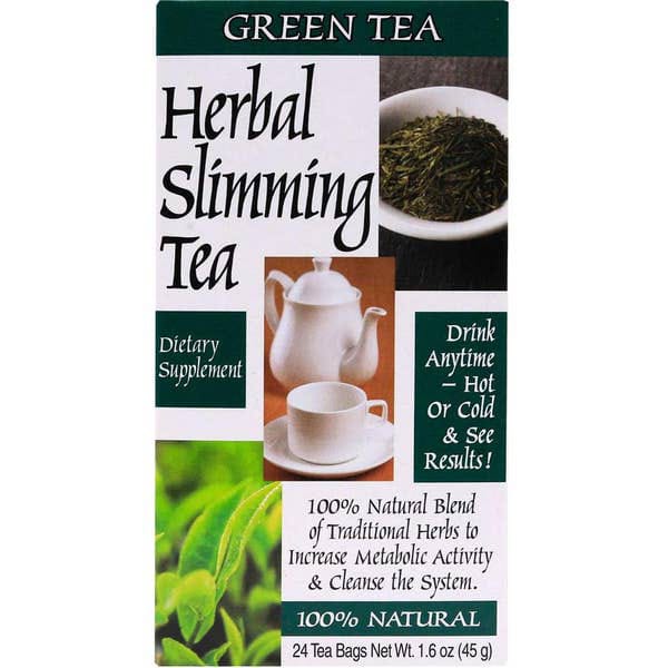 21st Century Herbal Slimming Tea Bag, Green Tea, Pack of 24's