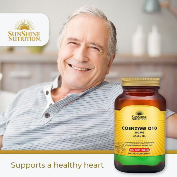 Sunshine Nutrition CoQ10 200mg 100 Softgels