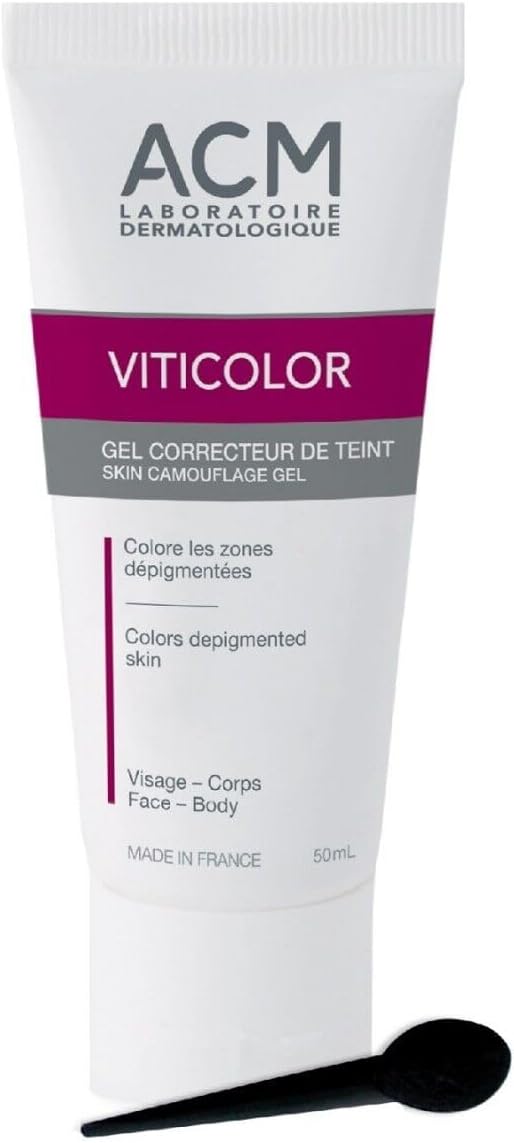 ACM Viticolor Durable Skin Camouflage Gel, Re-Pigmentation Treatment For Vitiligo 50ml