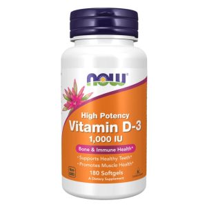 Now Supplements, Vitamin D-3 1000 IU, 180  SOFTGELS