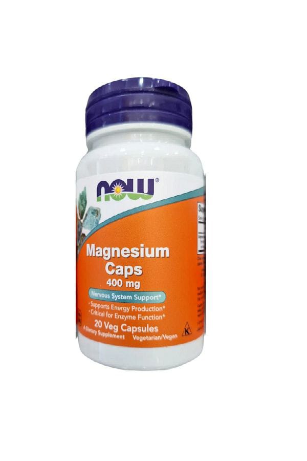 Now Foods Magnesium 400mg 20 Capsules