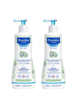 Mustela Pack of 2 Gentle Cleansing Gel, 500ml