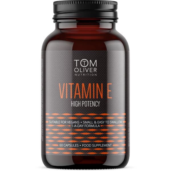 Tom Oliver High Potency 400IU Vitamin E Supplement Softgels, Pack of 60's