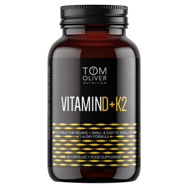 Tom Oliver Vitamin D + K2 Tablets, Pack of 60's