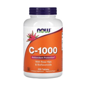 WhatsApp Image 2026-03-12 at 20.55.15 Now Vitamin C 1000mg Sustained Release Tablets With Rose Hips For Antioxidant Protection & Immune Support, Pack of 250's