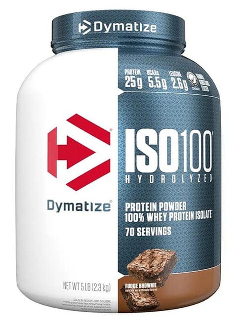 Dymatize ISO 100 0 Carb Whey Fudge Brownie, 5 lb